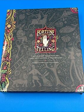 Fortune Telling Tarot & Palm Reading Set - Black with Colorful Accents